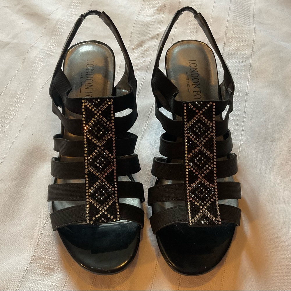 Women’s London Fog Dressy Heel Sandals. Size 7
